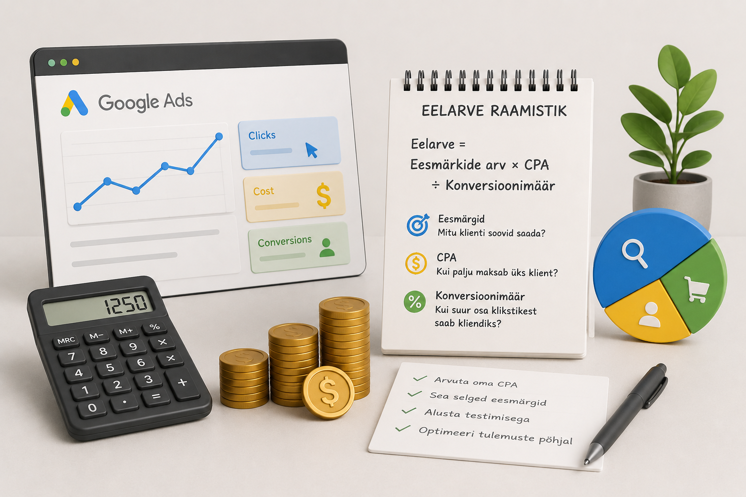Google Ads eelarve — kui palju peaks kulutama?